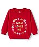 Doodle Poodle 100% Cotton Knit Full Sleeves Sweatshirt With Floral Print - Dark Red