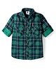 TONYBOY Cotton Woven Full Sleeves Checked Shirt - Green