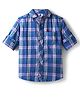 TONYBOY Cotton Woven Full Sleeves Checked Shirt - Blue Pink