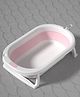 Babyhug Foldable Baby Bathtub - Pink - Free Size| Ideal for Infants & Toddlers| For Boys & Girls| Drain Plug| Non-slip Base| Travel Friendly| Compact Fold for Easy Storing