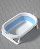 Babyhug Foldable Baby Bathtub - Blue - Free Size| Ideal for Infants & Toddlers| For Boys & Girls| Drain Plug| Non-slip Base| Travel Friendly| Compact Fold for Easy Storing