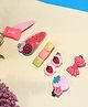 SKD Set Of 6 Strawberry & Candy Designed Hair Clips - Pink