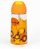 Kicups Tritan Water Bottle 550 ml  water bottle for kids school  bottle for kids  Kids Water Bottles  Little Builders - Brown
