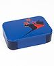 Kicups MUNCHIE MAGIC   Plastic Lunch Box|BPA Free|Leak Resistant|3 Compartments|Perfect for School Kids & Outdoors -Fin Fiesta - Blue