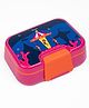 Kicups TUMMY TREAT   Plastic Lunch Box|BPA Free|Leak Resistant|7 Compartments|Perfect for School Kids & Outdoors - Fin Fiesta - Blue