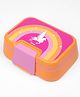 Kicups TUMMY TREAT Plastic Lunch Box|BPA Free|Leak Resistant|7 Compartments|Perfect for School Kids & Outdoors - WHIMSICAL WONDERLAND - Pink