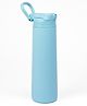 Kicups Stainless Steel Water Bottle Insulated Sipper FlexiFlow Water Bottle Travel Gym School Thurmus Hot and Cold bottle Light Blue- 750 ml