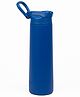 Kicups Stainless Steel Water Bottle Insulated Sipper FlexiFlow Water Bottle Travel Gym School Thurmus Hot and Cold bottle Dark Blue - 750 ml