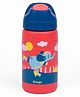 Kicups Stainless Steel Water Bottle Little Cup water bottle steel For School Kids  350 ml Jungle Gym - Red & Blue