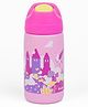 Kicups Stainless Steel Water Bottle Little Cup  water bottle steel For School Kids  350 ml  Whimsical Wonderland - Pink