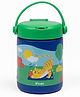 Kicups Food Jar | Hot/Cold Food for Toddlers | Soup | Food Flask | Food Storage Traveling Box, 488 ml, Stainless Steel - Jungle Gym - Green
