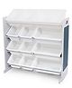 Homesmiths 12 Bins Toy Storage Organizer with Chalkboard - White