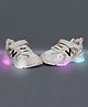 NEW STEPS Alphabet Patch Detailed With Velcro Closure LED Shoes - Beige