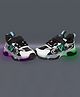 NEW STEPS Colour Blocked With Velcro Closure LED Shoes - Black