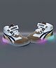 NEW STEPS Colour Blocked With Velcro Closure LED Shoes - Brown