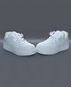 NEW STEPS Solid Lace Up Sneakers - White