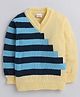 Little Angels Woollen Knit Full Sleeves Striped Sweater - Yellow