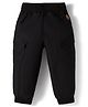 Little Kangaroos Twill Woven Full Length Solid Color Jeans - Black