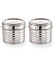Sizzle Stainless Steel Canisters/Dabba/ Storage Containers for kitchen with See Through Lid |Roxy- 600 ml each | Silver- 2 pcs