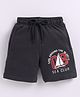 Parrot Crow Cotton Knit Yatch Printed Shorts - Grey