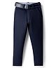 Rikidoos Solid Pant With Belt -  Navy Blue