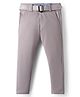 Rikidoos Solid Pant With Belt -  Grey