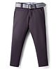 Rikidoos Solid Pant With Belt -  Dark Grey
