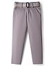 Rikidoos Solid Pant With Belt -  Grey