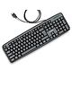 Intex Tech Classy Wired Keyboard with 8 Million Clicks| Anti-Slip | Durable and strong ABS Material | Retractable Stand | UV Coated Keys | 1.2m Cable (Black)