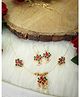 Kamule Onam Theme Palakka Style Jewellery Set - Dark Green & Pink