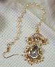 Kamule Onam Theme Pearls & Kundan Embellished Maang Teeka - Off White
