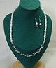 Kamule Pearls Embellished Heart & Butterfly Designed Jewellery Set - Off White