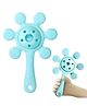 COZY VIBES Multi-Textured Soft Silicone Gum Massager Oral Care Jhunjhuna Lightweight Soothing Teether with Rattle Sound-PACK OF 1 - COLOR MAY VARY