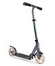 JASPO Vivid Kick Scooter 175Mm Pu Wheels, Weight Limit 120 Kg,Rear Brakes,Rubber Grip Surface,for Tar Roads,3 Size Adjustments for Kids Youth & Adults (Vivid, Grey)