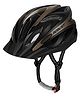 JASPO Robust Cycling Skating Helmet for Men & Women with Detachable Visor | High-Density EPS | Universal Fit 5862 cm | Lightweight 230g | PC Shell | for Skateboard, Kick Scooter (Metallic Black)