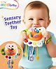 Intellibaby Owl Sensory Teether for Babies | Pull-String Textured Teething Toy | Multi-Coloured | Soft BPA-Free Silicone | Gum Relief | Paediatrician Approved | BIS Certified | Ideal For Gifting