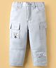 Noddy Typography Patch Detailed Pant - Light Blue
