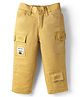 Noddy Typography Patch Detailed Pant - Mustard