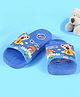 Yellow Bee Teddy Bear Designed Sliders - Blue