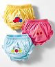 BUMZEE Cotton Bloomer with Fruits Print Pack of 3 - Light Blue Yellow & Pink