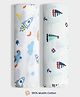 Orange Sugar 100% Cotton Muslin Pack of 2 Space & Sailor Printed Multipurpose Baby Swaddles - Multicolor