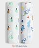 Orange Sugar 100% Cotton Muslin Pack of 2 Balloon & Space Printed Multipurpose Baby Swaddles - Multicolor