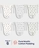 Orange Sugar 100% Cotton Muslin Pack of 6 Printed Nappies for 0-6 Months Babies - Multicolor