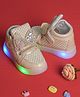 FEETWELL SHOES Bow Applique Detailed LED Shoes - Golden