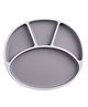BiBaDo Silicone Suction Plate for Baby, Divider Plate for Self Baby Feeding - Blue
