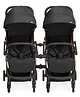 Leclerc Baby Twin Stroller Bundle - Influencer Black Brown + Influencer Black Brown withTwin Connector | Lightweight, Compact, Travel-Friendly