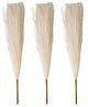 YOGO DECOR Fluffy Pampas Grass Artificial Flower -Cream, Set of 3 Sticks for Home & Office Decor -Elegant & Durable Artificial Flowers -Ideal for Hotels, Restaurants or Floral Bouquets Arrangements