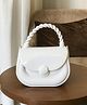 SYGA Solid Sling Bag for Girls - White