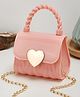 SYGA Heart Lock Mini Sling Bag for Girls -Pink