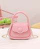 SYGA Jelly Lock Flap Sling Bag for Girls - Pink